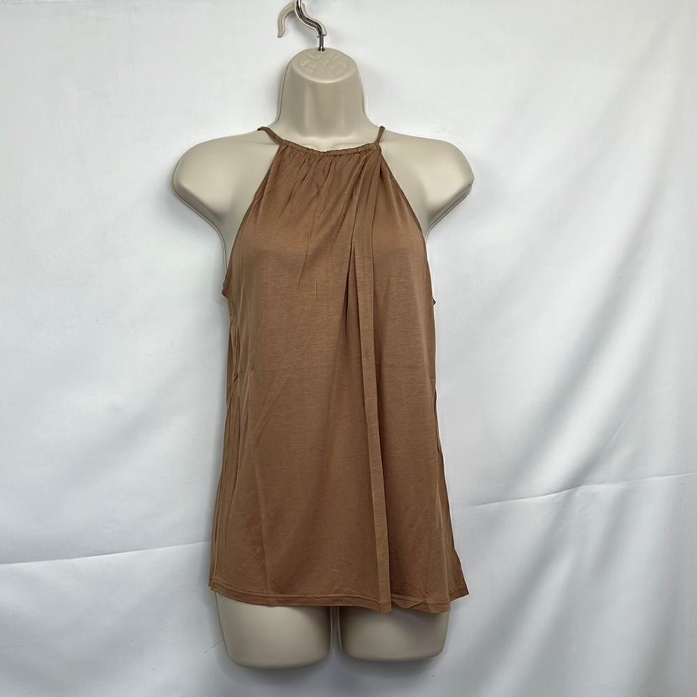 Lanston REVOLVE camel halter draped tool NWT size XS NWT